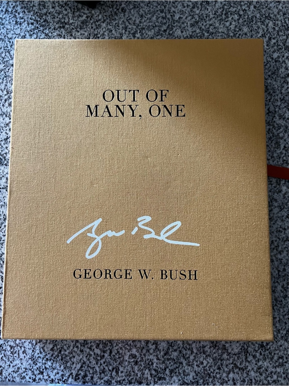 Signed “Out of Many, One Gold Book” in Box